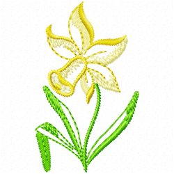 Flowers And Tree Embroidery Design 3